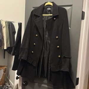 Size medium Angie pea coat, missing top button